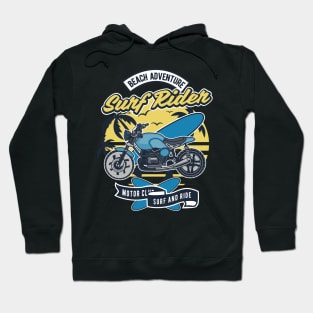 Surf Rider, Vintage Retro Classic Hoodie